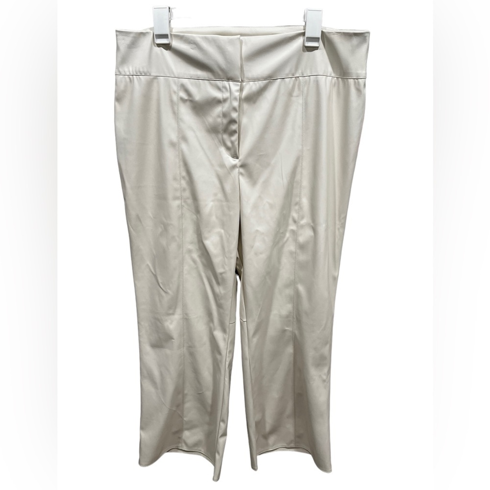 Vince Camuto Faux Leather White Pants Size XL